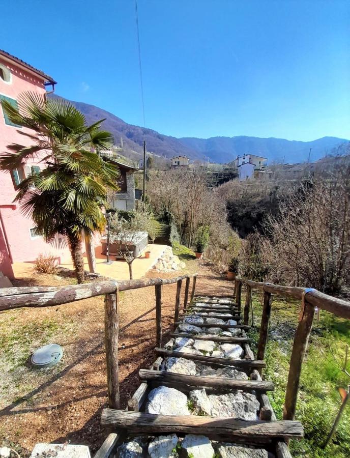 La Casa Rosa Di Segusino With Spa Jacuzzi In Garden Sequsino Eksteriør billede